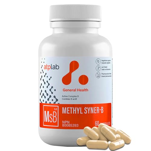 ATP LAB Methyl Syner-B, 60 Capsules 30-Day Supply - Active Vitamin B Complex - Helps to Maintain Healthy Hair, Nails and Skin - Helps to Maintain Cognitive Functions and Support Liver Function