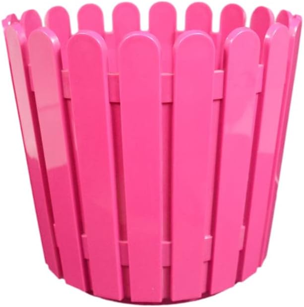 Khoji Plastic Flower Planter, Multicolour, 11" x 10", 4 Pieces