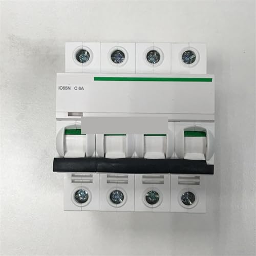 Disjoncteur MCB IC65N 4P C6A protéger circuit triphasé surcharges A9F18406