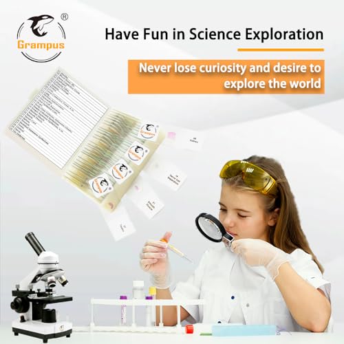 Image of 30 Prepared Microscope Slides with Specimens for Kids Students - Histology, for Biological Science Lab, Children's Science Education, Homeschooling Use