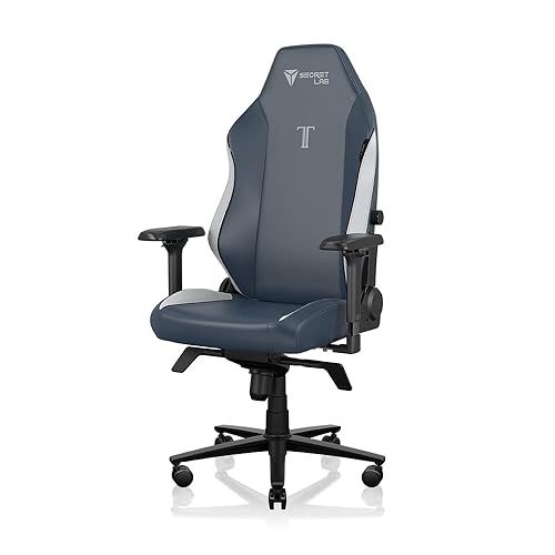Secretlab Titan Evo Royal Gaming Chair - Reclining, Ergonomic & Heavy Duty Computer Chair with 4D Armrests, Magnetic Head Pillow & Lumbar Support - Big and Tall Up to 395 lbs - Blue - Leatherette - Royal - X-Large
