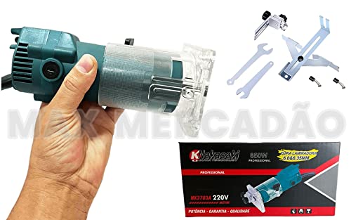 Kit Tupia Manual Laminadora + Conjunto de Fresas 6mm 220v