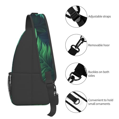 Bolso cruzado para hombre mochila de hombro tropical miniatura 5