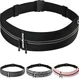 MOCOCITO Marsupio Running - Uomo & Donna - Impermeabile - per Corsa, Sportivo, Trekking, Sport, Fitness, Jogging, Camminata - Cintura Palestra - per Tutti Cellulare (NERO)