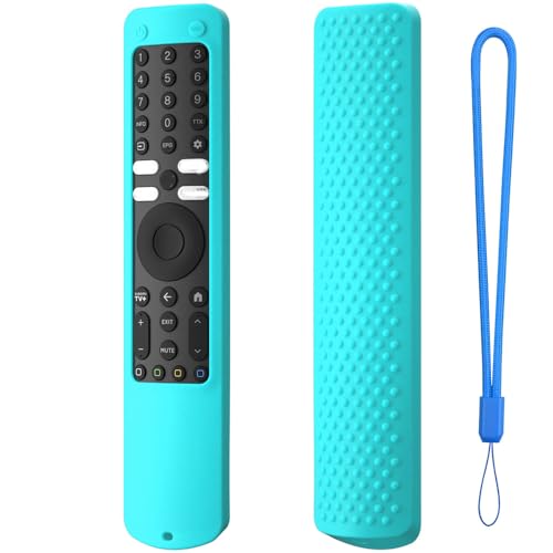 Funda de silicona para mando a distancia de TV para Xiaomi XMRM-ML, funda protectora para control remoto con cordón antipérdida (verde menta)