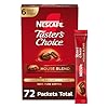 NESCAFE Taster's Choice، عبوات قهوة فورية، قهوة خفيفة متوسطة التحميص، مزيج منزلي، 12 صندوقًا (72 عبوة)