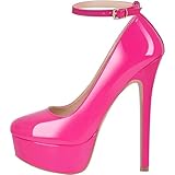 HYFZXWX D�﻿�colleté Mary Jane con tacco alto da donna con plateau e tacchi a spillo scarpe/K/43EU