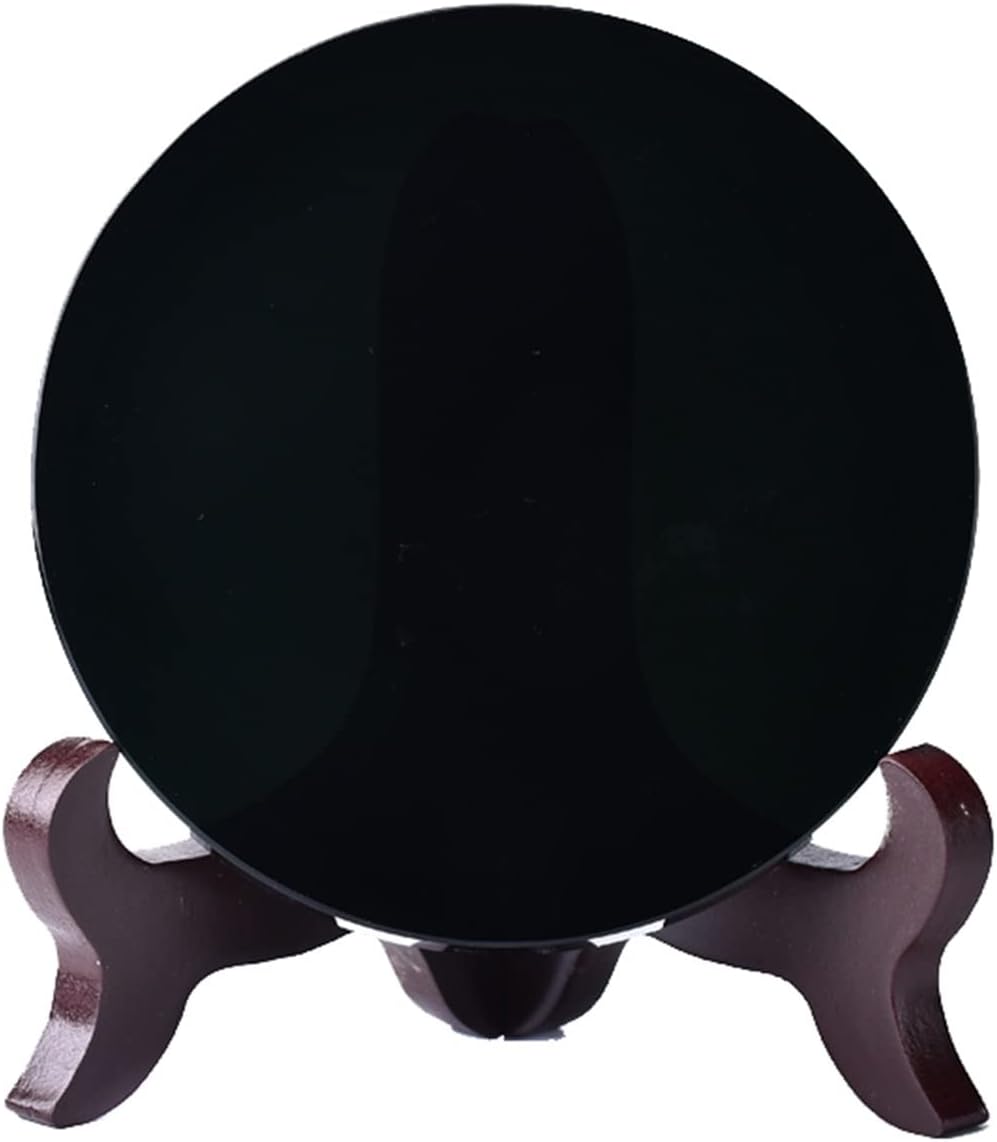 Crystal Stone Home Decor 1pc Natural Crystal Quartz Black Obsidian Disk Freeform Energy Reiki Stone Room