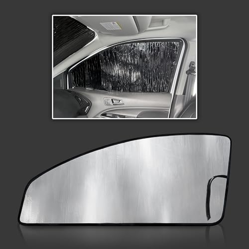 Custom Fit Front Side Window Sunshades (2pcs) for 2014 2015 2016 2017 2018 2019 2020 2021 2022 2023 Ford Transit Connect Van (Not For Full-Size Transit Van), Accessories UV Reflector Privacy Insulated