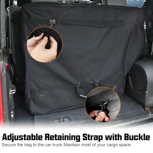 Image of D-Lumina Freedom Panel Hard Top Storage Bag Compatible with 2007-2024 2025 Jeep Wrangler JK JL 2 /4 Door & Gladiator (JT) 2020 2021 2022 2023 2024 2025 w /Carry Handle, Black