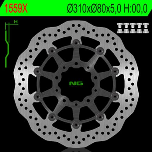 Disque de frein NG BRAKES pétale 1559X remplacement de pièce moto haute performance
