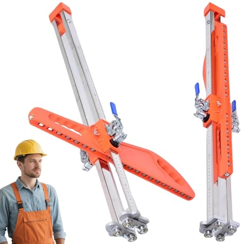 Foldable Drywall Cutting Tool,Dry Wall Cutter,Dual Positioning,Hand Push Safety Drywall Cutout for Wall,Build,Decoration