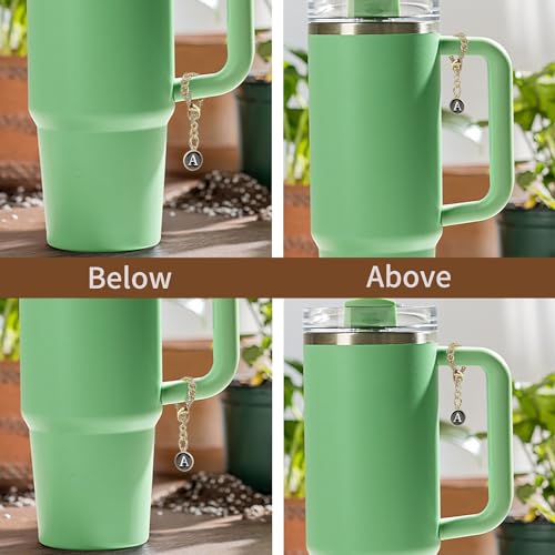 4PCS Stanley Cup Letter Charms - Name ID Handle Charms for Modern Tumblers, Fits All Water Cup Handles 6