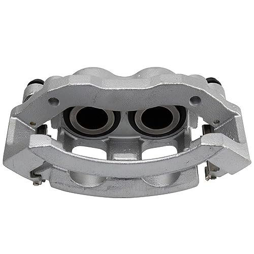 Image of Detroit Axle - Front Brake Calipers w /Brackets Replacement for Ford F-150 F-250 Lobo Expedition Lincoln Navigator - 2pc Set