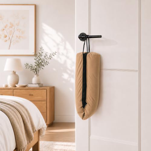 Image of Sunolga Door Draft Stopper, Removable Washable Cover, 38 inch, Terracotta | Weighted Gap Filler, Blocks Hot and Cold Air, All-Season Seal, Easy Install, Noise & Wind Blocker, Home Essentials