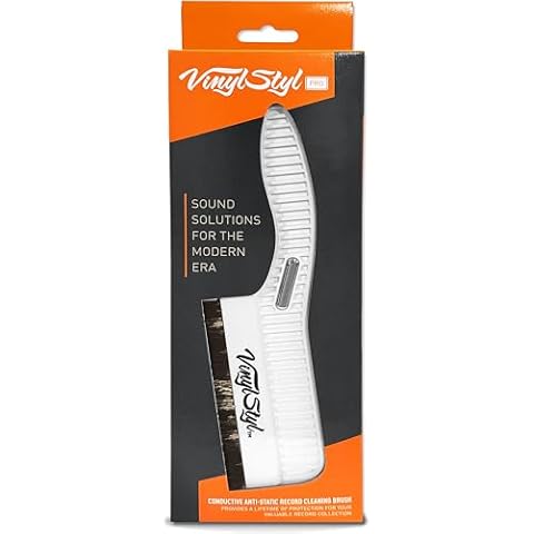 Vinyl Styl Premium Conductive Anti-Static Record Cleaning Brush (White) Cover