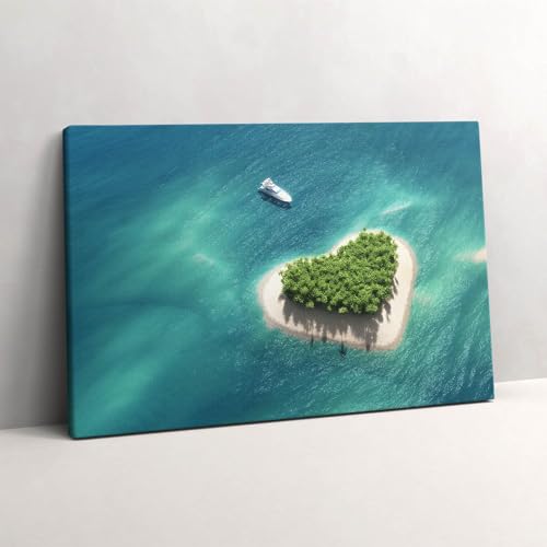 Photo sur toile Île du cœur Wallfluent pour un salon chaleureux