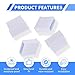 FOCMKEAS USB2.0 Plug Protective Cover 10 Pcs Anti-Dust Protector Caps, Plug Protector Caps for USB2.0 Male Ports and Computers Transparent PE