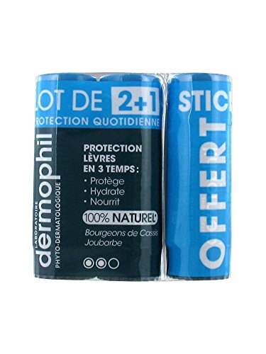 Dermophil Indien Protection Quotidienne Lèvres Lot de 3 x 4 g Cover