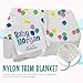 Baby Morgan Blankets Thermal Waffle Baby Blanket Crib Bedding - Soft Cozy Warm Infant Thermal Cover for Nursery Stroller or Bassinet, Lightweight Ideal Shower Gift Satin Trim Balloon Pattern 36