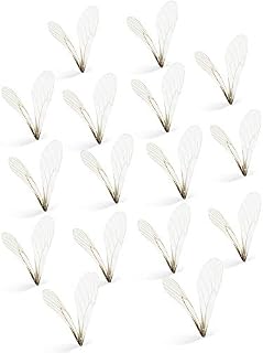 White Dragonfly Shape Wing Charms Dragonfly Wing Craft Cloth Wing Earring Charms for DIY Art Craft Women Earring Pendant Jewelry Making