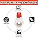 1/2'' PVC Ball Valves, Valve Water Shut Off Valves, Pipe Fittings, Turn Red T-Handle Shut-Off Valve, for Cold Water Supply lines, Swiming Pool, Sewage Pump, Irrigation System (Pack of 6)