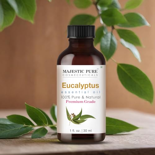 Image of Majestic Pure Eucalyptus Essential Oil for Diffuser - 1 Fl Oz | 100% Natural Essentials Oils for home fragrance, diffuser use, massage, DIY candles, DIY soaps, Aromatherapy