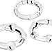 Penis Ring Set, BEING FETISH Premium Stretchy Silicone Cock Rings Set for Men Longer Harder Stronger Erection Transparent (3 Pack)