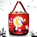 Eimer günstig Kaufen-PLLYPE Halloween Taschen LED, Halloween Süßigkeiten Eimer, Trick or Treat Tasche, Candy Bags für Süßes oder Saures, Kürbisbeutel, Geschenktasche für Halloween Karneval Party(Rot)