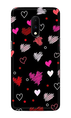 Image of PRINTFIDAA Vibrations of Love Hard Back Cover for OnePlus 6T / OnePlus 7 Back Cover -(P6) KAT1009