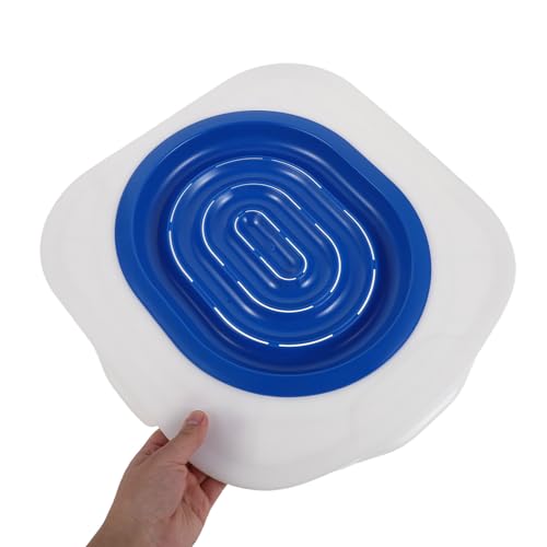Kit d'apprentissage de la propreté pour chat avec siège réutilisable bleu - 5
