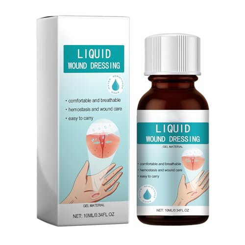 KOAHDE Líquido para el Cuidado de Heridas,Transpirable Vendaje Cuidado de la Piel,Gel Vendaje Yeso,Vendaje Líquido Mejorado,Gel Secado Rápido para El Cuidado Heridas,30ML,1PC