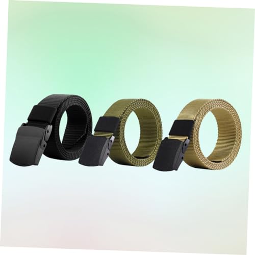 3PCS Quick Dry Training Belt for Men Breathable Canvas with Plastic Buckle for Outdoor Sports and Daily Wear Design4
