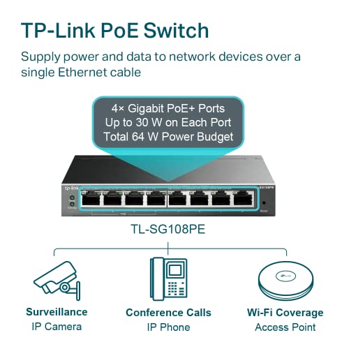 Switch PoE TL-SG108PE V4 resout les pannes de vos caméras IP extérieures