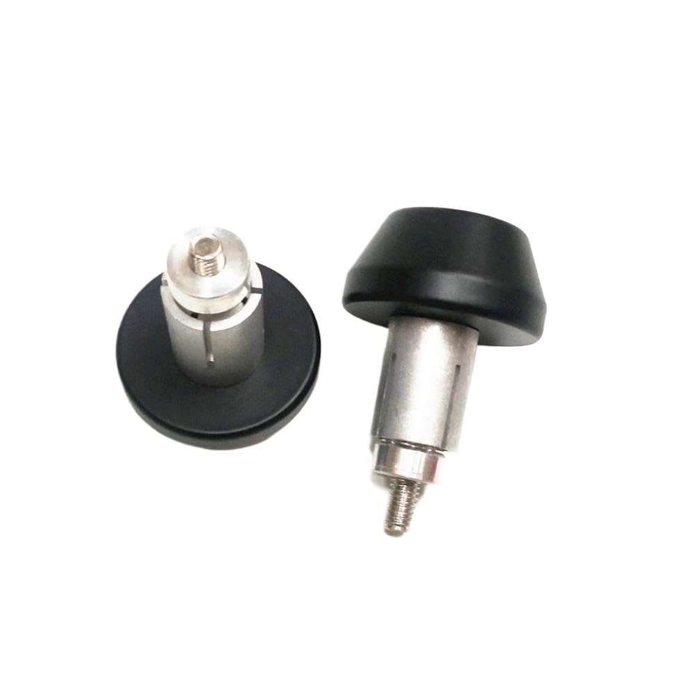 Empuñaduras universales para Manillar de Motocicleta, 22mm, 7/8 ", Tapas de Extremo, tapón de Pesas, 302g, Compatible con la mayoría de manillares estándar(Black)