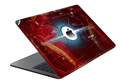 Image of GADGETS WRAP Printed Vinyl Top Only Skin Sticker Decal for Apple MacBook 15 inch Pro Retina - Suit up Iron Man