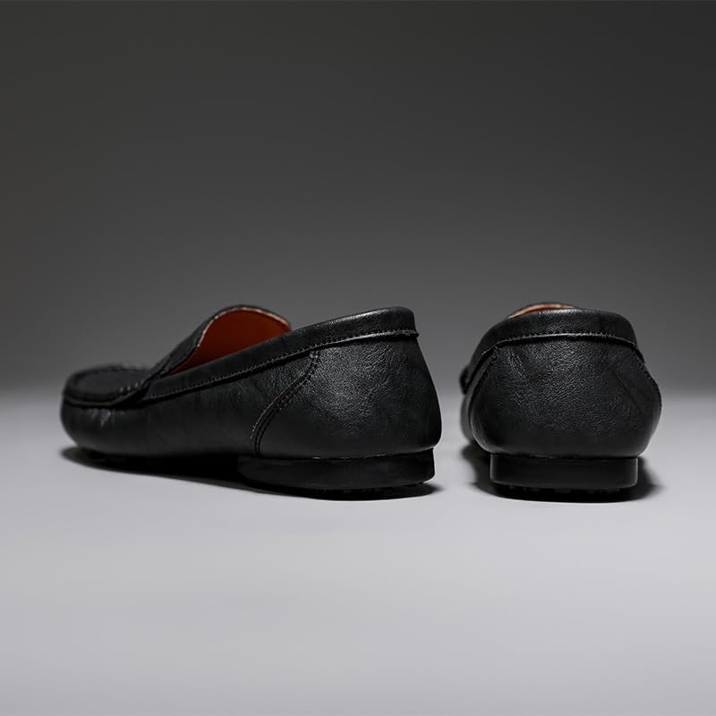 Men's Loafers Square Toe Faux Leather Penny Loafers Slip Resistant Comfortable Anti-Slip Classic Slip-ons3