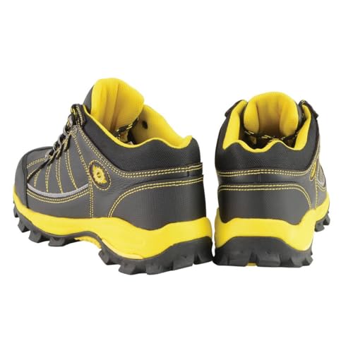 Image of Bazalt MBM9121ST Men's Black and Yellow Water and Frost Proof Leather Outdoor Shoes Footwear, 13