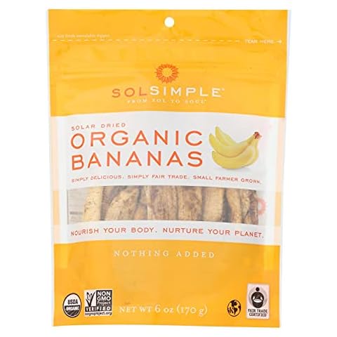 Organic Dried Banana 6 Ounces (Case of 6) Cover