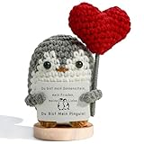 TMEINSONN Jahrestag Geschenk für Ihn Sie, Ich Liebe Dich Geschenke für Frauen Männer, Pinguin Partner Geschenke, Geburtstagsgeschenk, Valentinstagsgeschenk Pocket Hug
