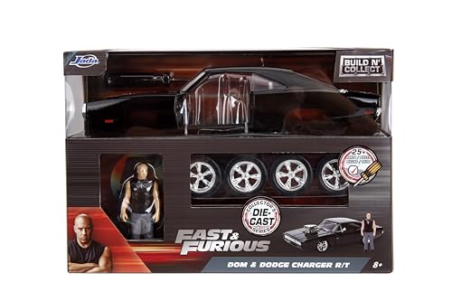 Jada JA30698 1:24 BNC Dodge Charger DIECAST Kit with Dom Figure, Black, 1:24 scale - Image 2