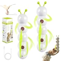 Wusel Wurm Katzenspielzeug - Interaktive Raupe Mit Saugnapf, Smart Motion Sensor