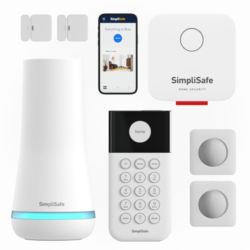 SimpliSafe Wireless Home Security Systems | 7 Piece Smart Home Al...