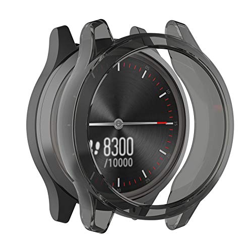 2個 GARMIN用 vivomove 3用 ケース ガーミン用 vivomove3用 保護ケース カバー Sooyeeh ソフトTPU製 半透明 プロテクターカバー 耐衝撃 薄型 軽量 指紋防止 黄変防止