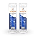 Aquaboon 5 Micron 10 x 2.5 Premium CTO Filter Cartridge for Whole House Carbon Block Water Filter Replacement Compatible with FC15, FXWTC, 2-Pack