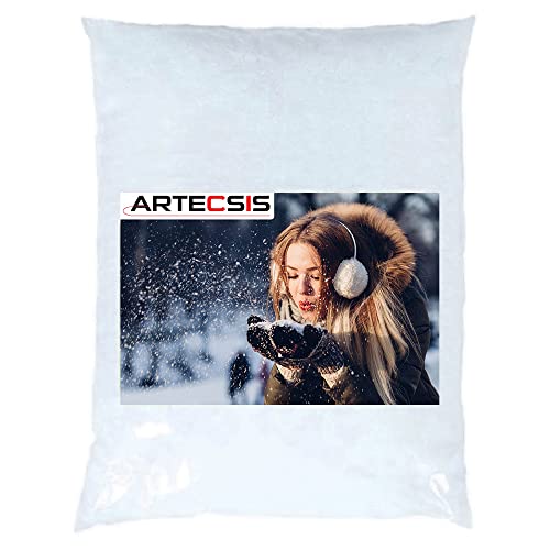 ARTECSIS Neige Artificielle en Poudre 5 litres, 300g, Réaliste/Décoration Noël Cover