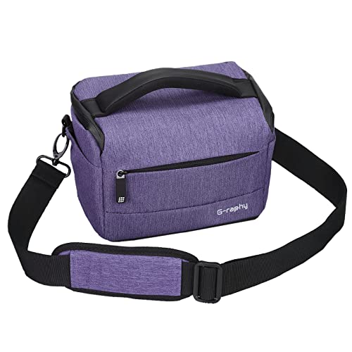 G raphy Funda Impermeable para cámara réflex Digital, pequeña para cámaras réflex Digitales, Purple, Funda para cámara, Color Morado, Correa para cámara