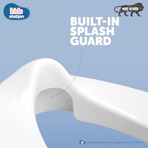 Image of Kids Station Portable Baby Potty Training Seats - Suitable for potty training of Boys - Potty Training Seat for 1+ Year child - Hang on the wall with Soft Cushion for New Born Baby /Infant /Kids (Green)