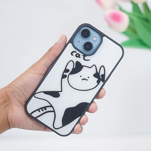 Image of PEEPERLY Back Cover Case for iPhone 13 Pro Max Scratch Resistant Anti-Slip TPU Shockproof Protective Durable Playful Feline Charming Case for Girls & Women(Pattern1)