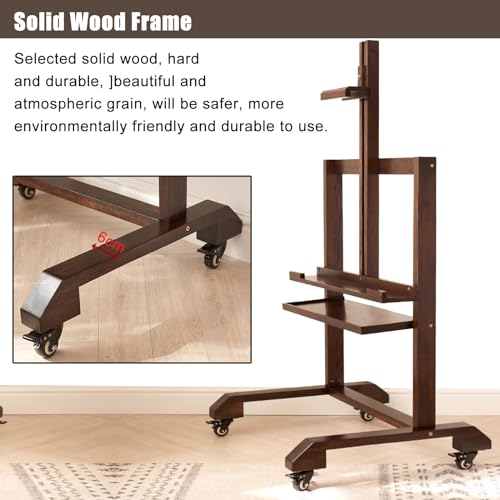 Soporte móvil para TV de 27 a 55 pulgadas con ruedas miniatura 4